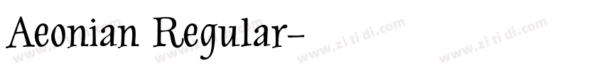 Aeonian Regular字体转换